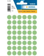 HERMA 1865 : Lot de 240 étiquettes adhésives rondes - 13 ,0 mm - Vert
