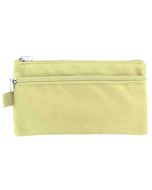 Trousse plate pour stylos - Jaune pastel KANGARO 