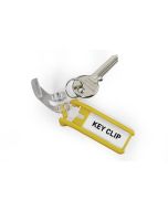 DURABLE  KEY CLIP : Lot de 6 porte-clés - Jaune  1957-04 Ouvert