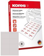 Étiquettes adhésives blanches - 105 x 70 mm : KORES L10570 Lot de 800