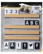 Lettres décoratives - Marron : SECURIT Letter Shelf 169 pièces Visuel