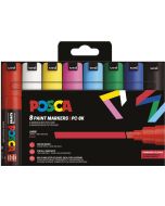 Marqueur peinture - Assortiment couleurs standards PC-8K POSCA Lot de 8