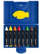 Lot de 8 Crayons de cire aquarellables sans douille - 666/8WL PELIKAN