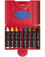 Lot de 8 Crayons de cire gras sans douille - 665/8D : PELIKAN Visuel