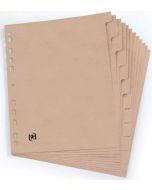 Photo Jeu de 12 intercalaires neutres - 210 x 297 mm - Beige OXFORD Touareg