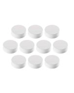 Photo Lot de 10 Aimants ronds Ergo - 34 mm - Blanc : MAGNETOPLAN 1665000