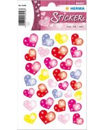 Photo HERMA : Lot de 32 stickers MAGIC - Coeurs pointillés - 3256