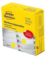 Photo Pastilles adhésives rondes 19 mm - Jaune AVERY