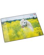 Photo Sous-mains de bureau - 400 x 530 mm - Cheval dans un champ de colza LAUFER