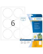 Photo HERMA 5068 : Étiquettes adhésives blanches - Multi-usages - Diamètre 85,0 mm