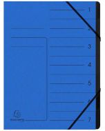 Photo Trieur 7 compartiments à élastiques - Bleu EXACOMPTA Image