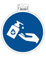 Photo Panneau adhésif - Gel main obligatoire - Bleu EXACOMPTA