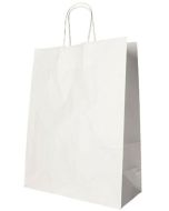 Photo Sac en papier avec anse - 350 x 260 x 120 mm - Blanc PAP STAR