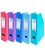 Photo Porte revues en PP - Dos de 70 mm - Assortiment EXACOMPTA Opaque