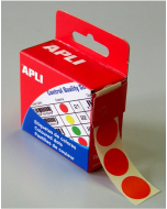 Photo  Pastilles adhésives 15 mm - Rouge AGIPA 115011 Etiquettes