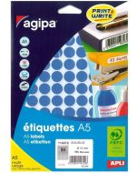photo AGIPA pastilles adhésives 15 mm - Bleu 114312