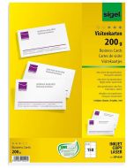 Photo SIGEL DP839 : Lot de 150 cartes de visites extra blanches - 200 g