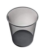 Photo Corbeille à papier 23 litres en métal - Noir : HELIT Mesh H2518695