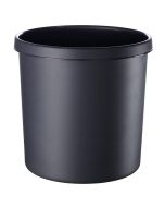 Photo Corbeille à papier ininflammable - 12 litres Noir : HELIT H6106395