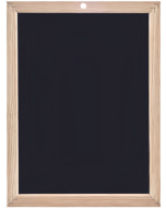 JPC : Ardoise noire cadre en bois - 400 x 600 mm Tableau