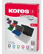 Photo Tampon encreur Stampo - Bleu : KORES SF71570