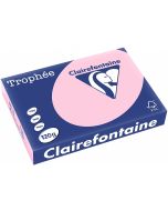 Ramette de papier de 250 feuilles A4 120g - Rose : CLAIREFONTAINE Trophée Visuel