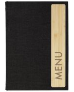 Chemise pour menu A4 avec sérigraphie en plastique - Gris foncé SIGEL