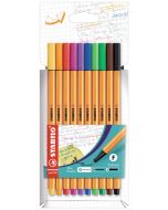 Photo STABILO : Lot de 10 stylos-feutres - Fineliner point 88