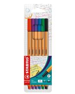 STABILO Lot de 6 stylos-feutres - Fineliner point 88