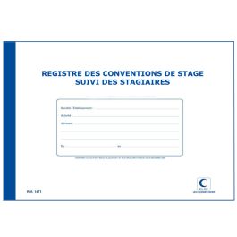 ELVE LV1471 Registre des Conventions de Stage/Suivi des Stagiaires 48 pages format 210 x 297 