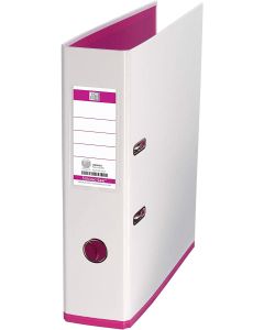 Photo OXFORD : Classeur à levier - Dos 80 mm - MyColour - Blanc/Rose 100081031