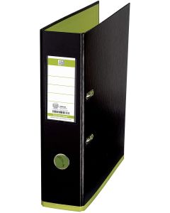 Photo OXFORD : Classeur à levier - Dos 80 mm - MyColour - Noir/Vert clair 100081036