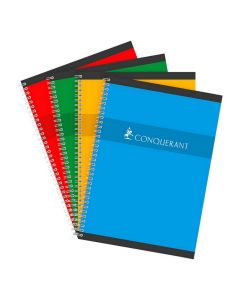 Cahier à spirales 100 pages - Grands carreaux - 210 x 297 mm CONQUERANT