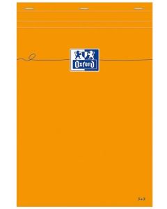 Photo OXFORD : Bloc-notes quadrillé - Couverture orange - 210 x 297 mm - A4