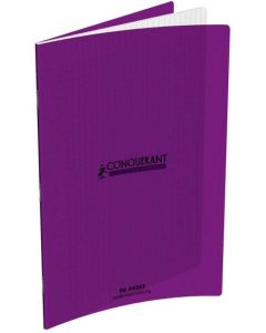 Cahier d'écolier - 96 pages Grands carreaux - 210 x 297 mm - Polypro Violet CONQUERANT