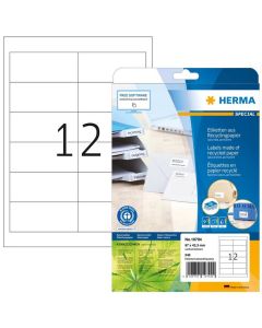 Étiquettes adhésives blanches - 210 x 297 mm HERMA Lot de 80