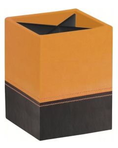 Pot à crayons 4 compartiments - Orange/Noir RHODIA