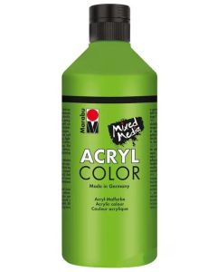 Peinture Acrylique - 500 ml - Vert feuille MARABU Acryl Color