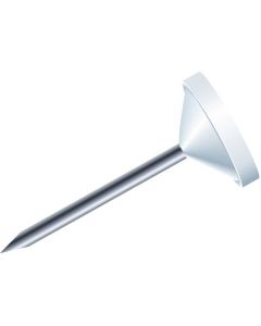 EXACOMPTA : Epingles unies à tête plate - Blanc 14500E photo