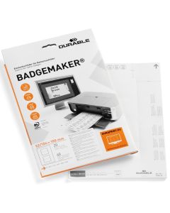 Feuilles d'impression pour Porte-noms - 100 x 52/104 : DURABLE Lot de 40 Modèle