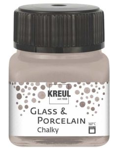 Peinture pour verre et porcelaine - 20 ml - Couleur Terre KREUL Chalky