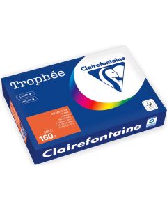 Ramette de papier Trophée de 250 feuilles A4 160g - Orange Vif : CLAIREFONTAINE Photo