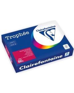 Ramette de papier Trophée de 500 feuilles A4 - Rouge Groseille : CLAIREFONTAINE Visuel