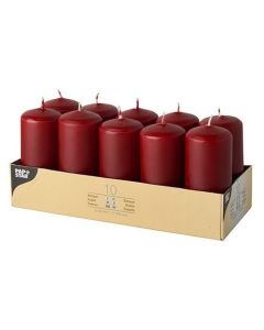 Bougies cylindriques -  Bordeaux 40 mm : STARPAK Lot de 10 image