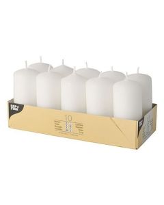 Bougies cylindriques -  Blanc 40 mm STARPAK Lot de 10 image