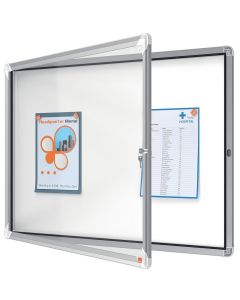 Vitrine Extérieur 8 feuilles A4 - Surface magnétique NOBO à clé image