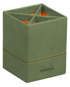 Pot à crayons 4 compartiments - Noir/Orange RHODIA