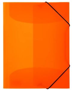 Chemise à élastiques A3 en PP translucide - Orange fluo HERMA