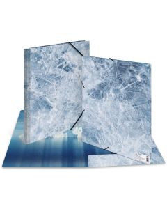 Chemise à élastiques A3 en PP translucide - Rose fluo HERMA