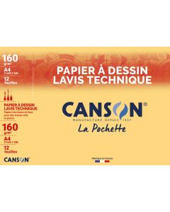 Photo Pochette de papier à dessin technique - A3 - 200 g : CANSON (200037112)